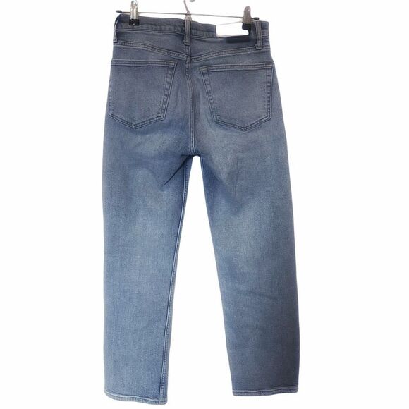 RE/DONE Stove Pipe High Rise Straight Leg Jeans LivedLight Wash - Size 26 - Picture 14 of 14